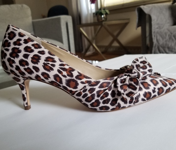 🌟New ANN TAYLOR Leopard Now Heels S- 9 - Picture 10 of 12